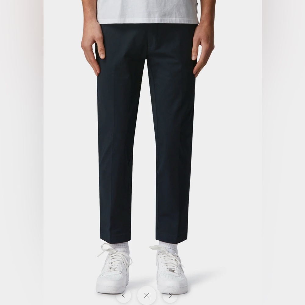Micro check Slim Kobe Pant- Navy